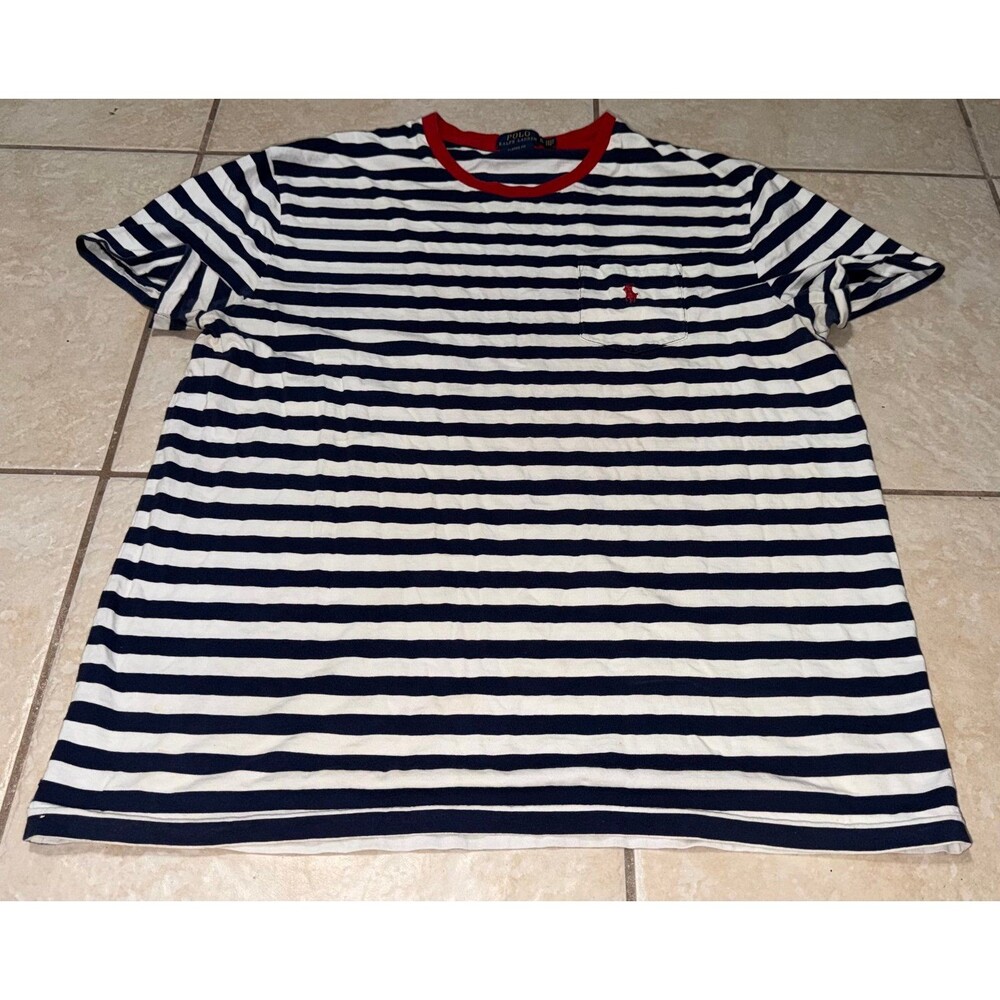Men’s Polo Ralph Lauren Striped Pocket T-Shirt